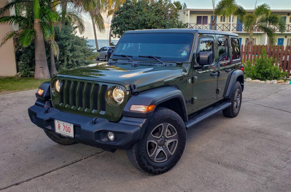 Jeep Wrangler 4 door Bigs Car Rental Antigua Rental Cars